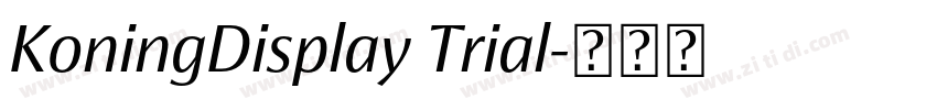 KoningDisplay Trial字体转换